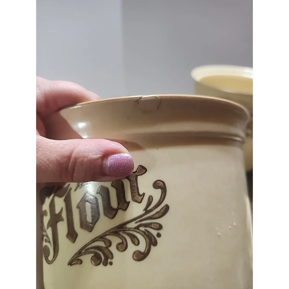 Pfaltzgraff stoneware canister‎ With Lid  507 & 506